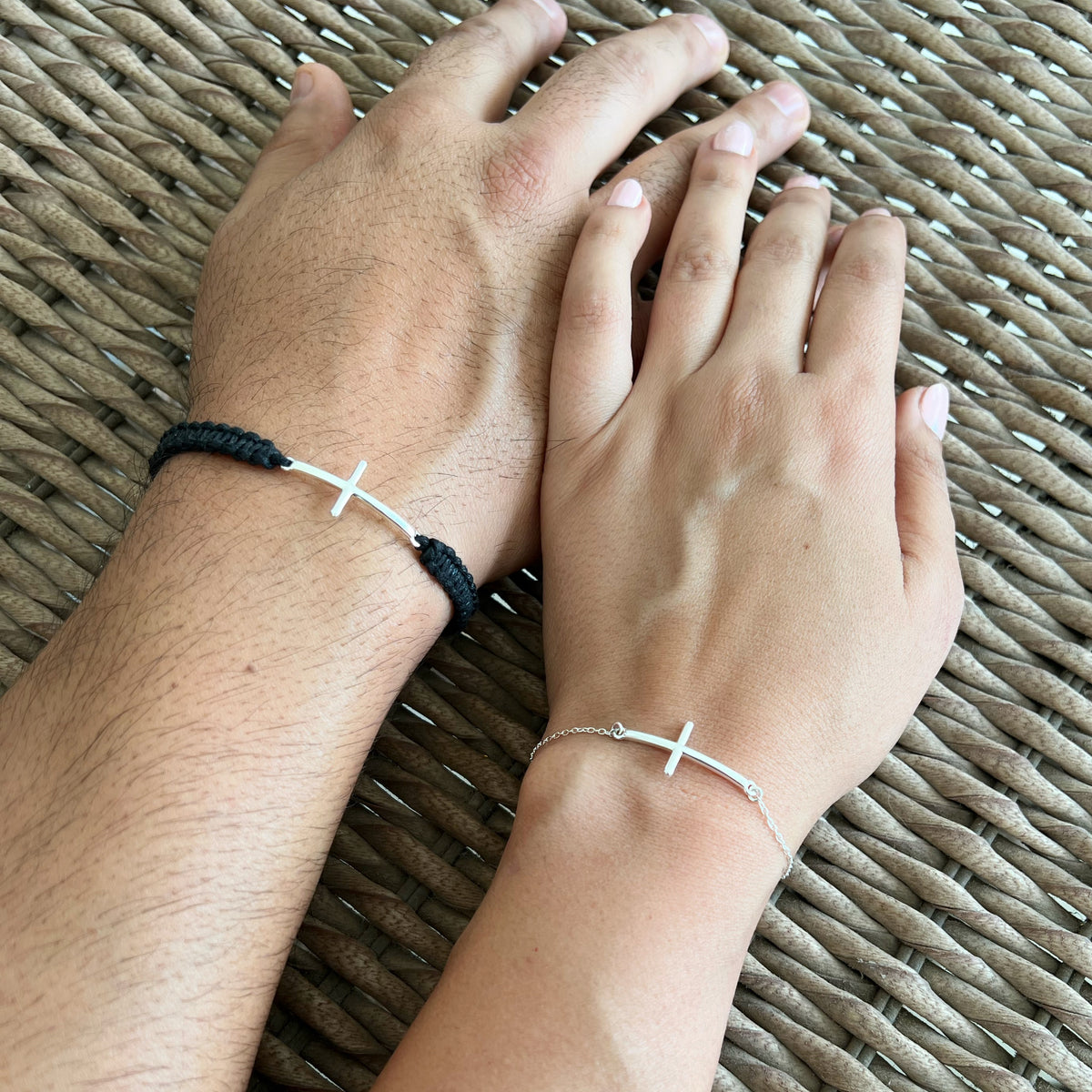 COUPLE Blessed Hands - 92.5 Silver Infinity Bracelet – Amaltaas