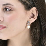 Pearl Dangle with 92.5 Silver Earrings