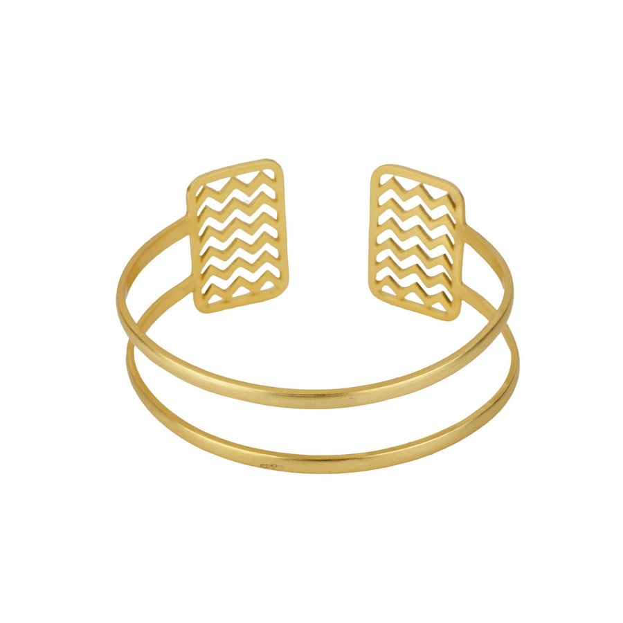 Chevron Zigzag Cuff Bangle