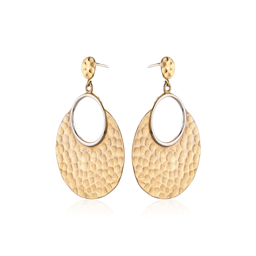 Golden Cobbled Lane Earring