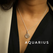 Woman Chain Necklace - ALL Zodiac in 92.5 Silver PLUS Free Thread Bracelet