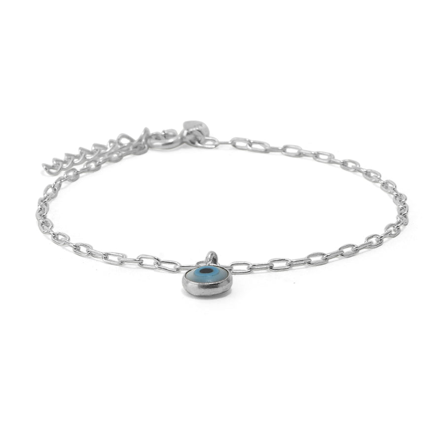 Delicate Link Nazar Magic Bracelet in 92.5 Silver