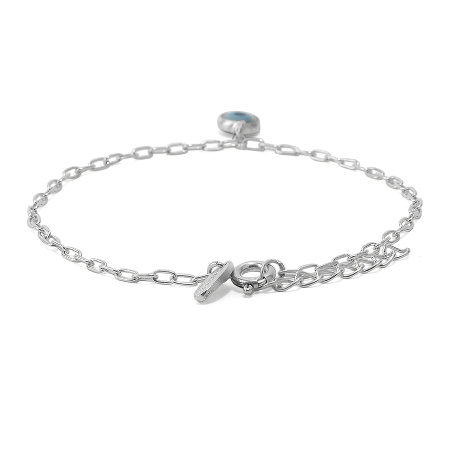 Delicate Link Nazar Magic Bracelet in 92.5 Silver