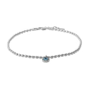 Classic EvilEye Nazar Magic Anklet in 92.5 Silver