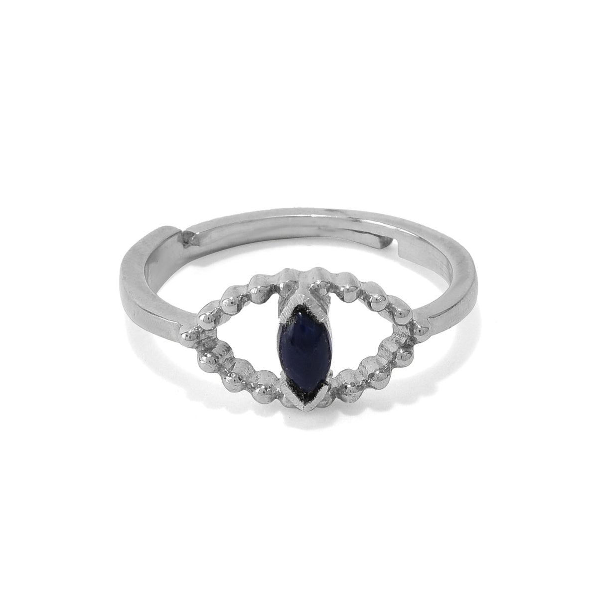 Lapis Nazar Magic Ring in 92.5 Silver