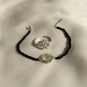WOMAN Combo- OM 92.5 Silver Bracelet & Ring