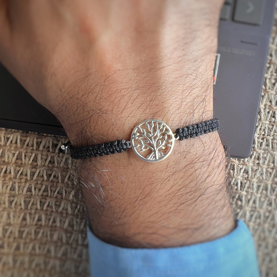 Men - Tree of Life 92.5 Silver Bracelet