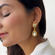 Oval Trinity Sparkle Earrings