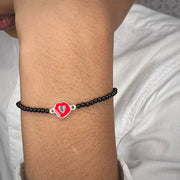 KIDS - Red Cutie Pie Enamel 92.5 Silver Bracelet (Single)