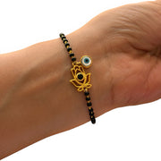 Humsa Lotus EvilEye Bracelet