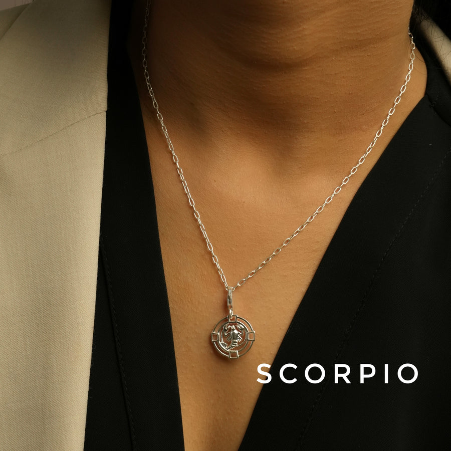 Scorpio Chain 92.5 Silver Necklace