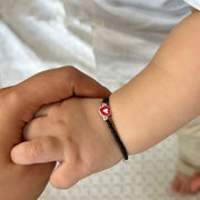 KIDS - Red Cutie Pie Enamel 92.5 Silver Bracelet (Single)