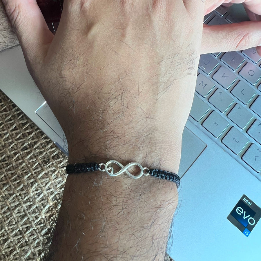 MEN - Infinity 92.5 Silver Bracelet