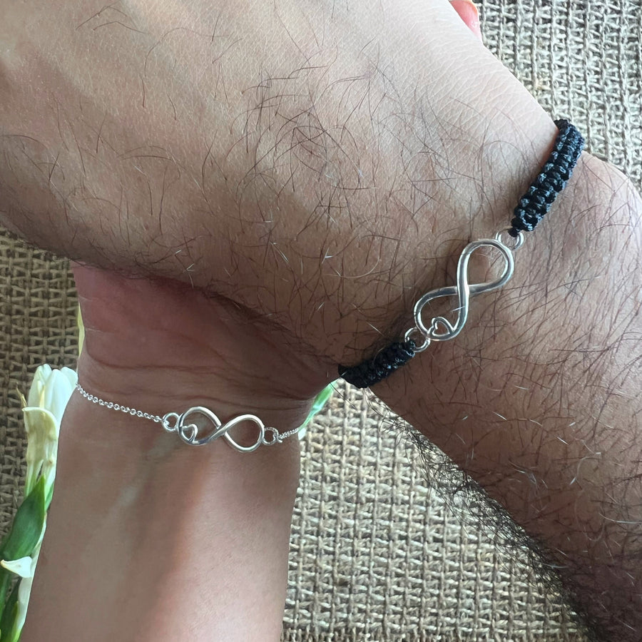 COUPLE - Infinite Love 92.5 Silver Bracelets