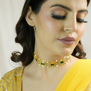 Shagun Choker Green Necklace