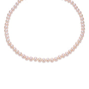 Pearl 92.5 Silver Necklace (Zodiac Charm not included)