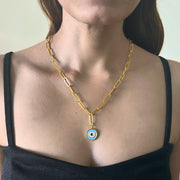 Nazar Big EvilEye LinkChain Necklace