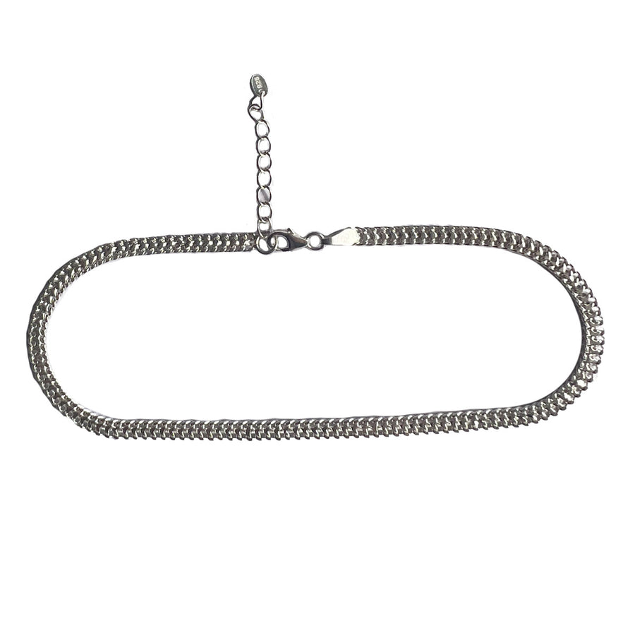 92.5 Thick Silver Chain Anklet (SINGLE)