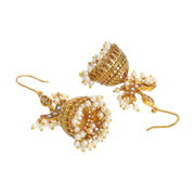 Chandini Polki Pearl Jhumka