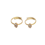 Polki Toe Ring (Set of 2)